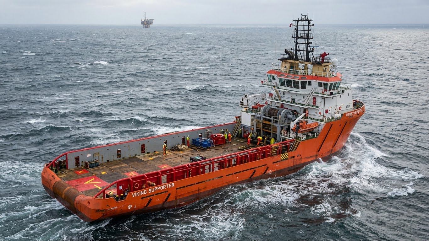 OSV Viking Supporter - Offshore Supply Vessel 4,000 DWT under UK flag